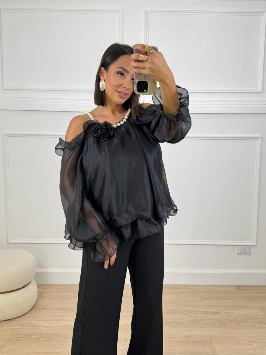 Blusa 32087 nera